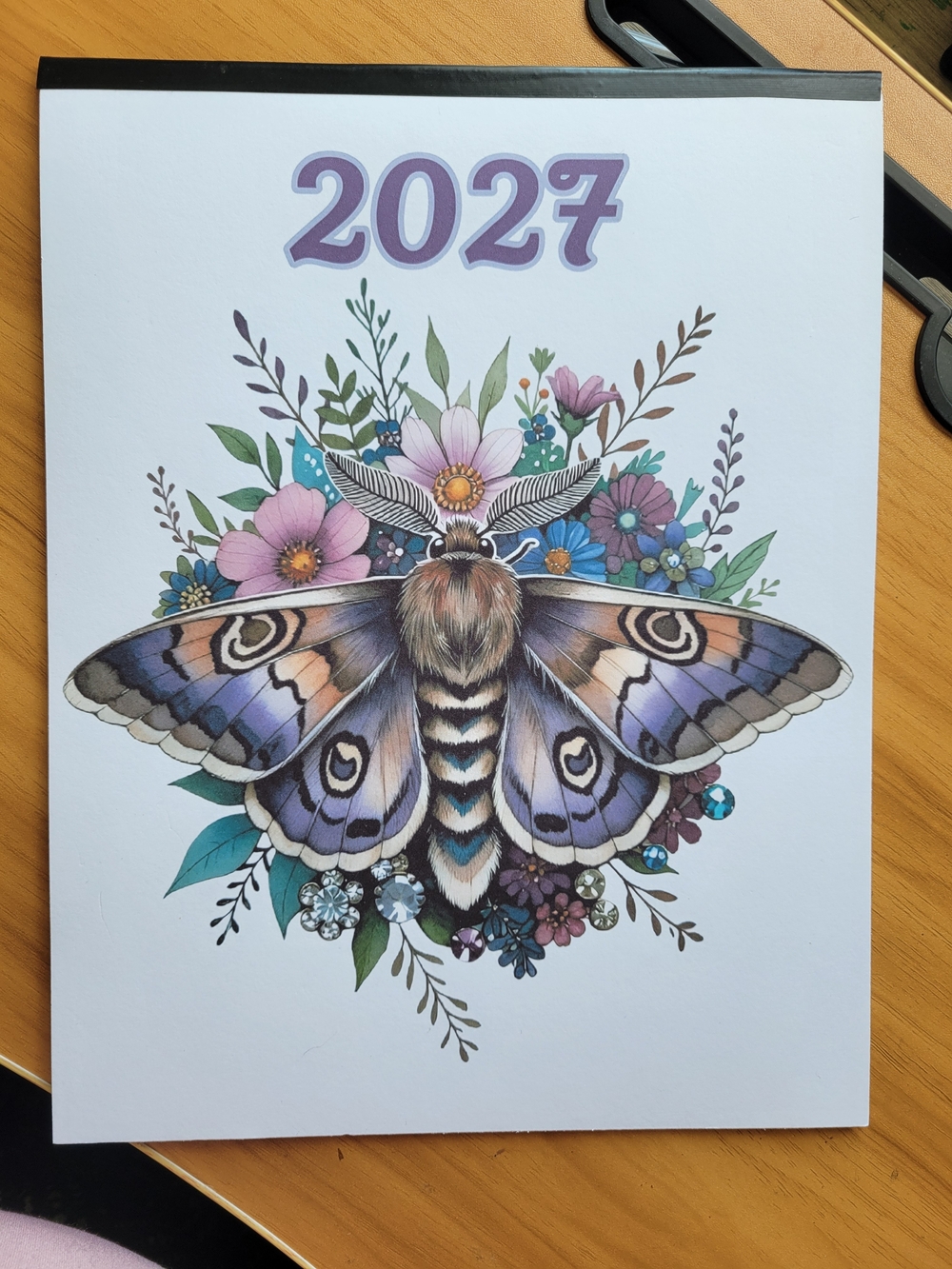 💀NEW💀 2027 Floral Moth Art Calendar